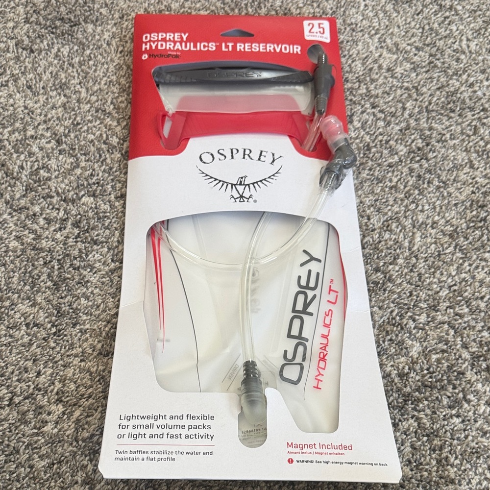 Osprey Hydraulics LT Reservoir 2.5L Red and Gray